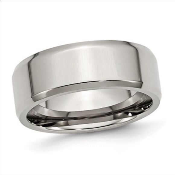 Titanium Plated Stainless Steel Ring - Picture 2 of 6